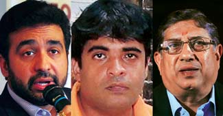 राज कुंद्रा, मयप्पन और श्रीनिवासन