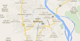 मथुरा का गूगल मैप