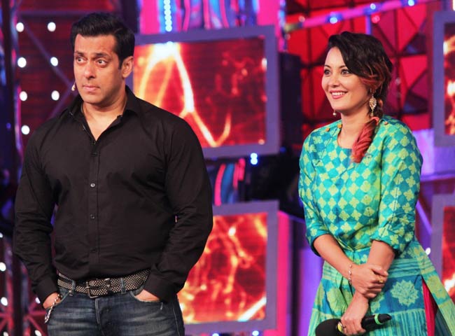 सलमान खान के साथ मिनिषा लांबा