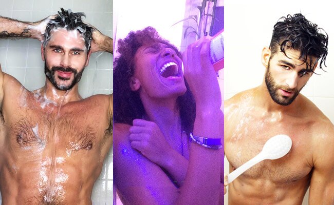 शाॅवर सेल्फी चैलेंज