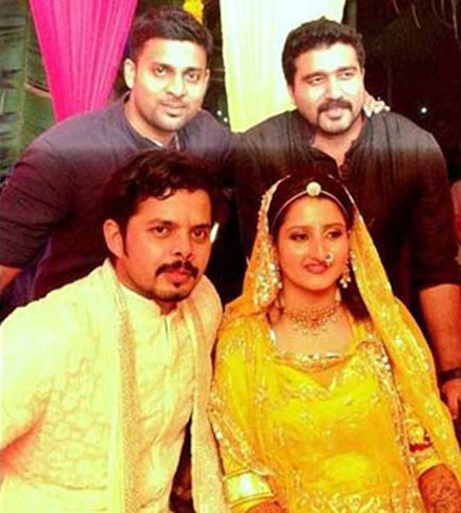 श्रीसंत की शादी की तस्वीर