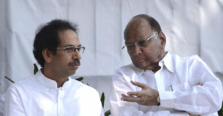 उद्धव ठाकरे और शरद पवार