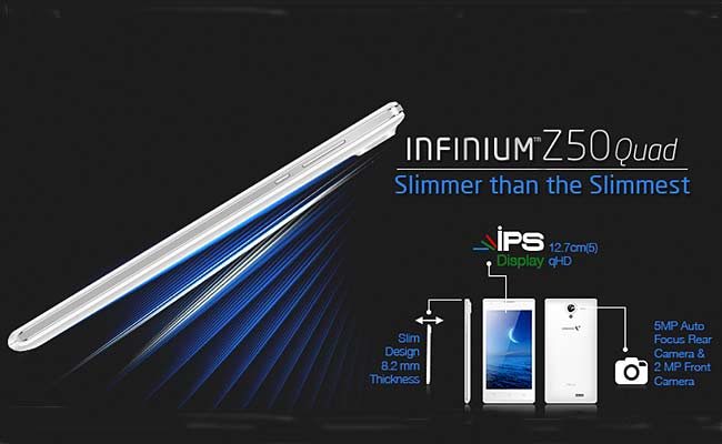 वीडियोकॉन का स्टाइलिश स्मार्टफोन Z50 क्वॉड