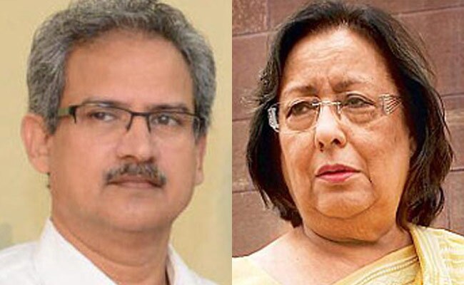 Anil desai and Najma Heptullah
