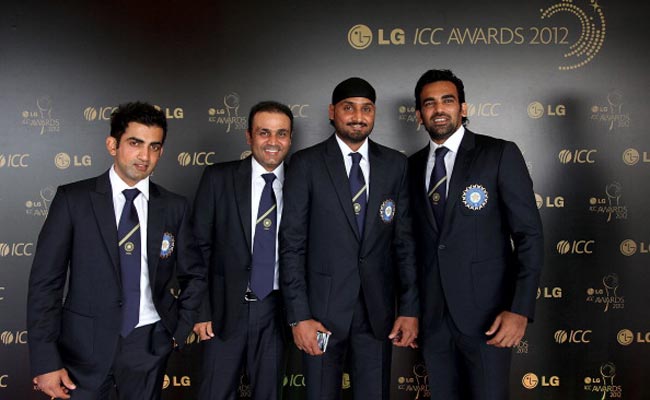 वीरेंद्र सहवाग, जहीर खान, हरभजन सिंह और गौतम गंभीर