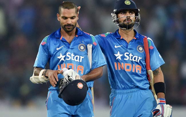 शिखर धवन और विराट कोहली