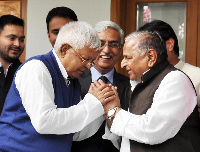 लालू प्रसाद यादव और मुलायम सिंह