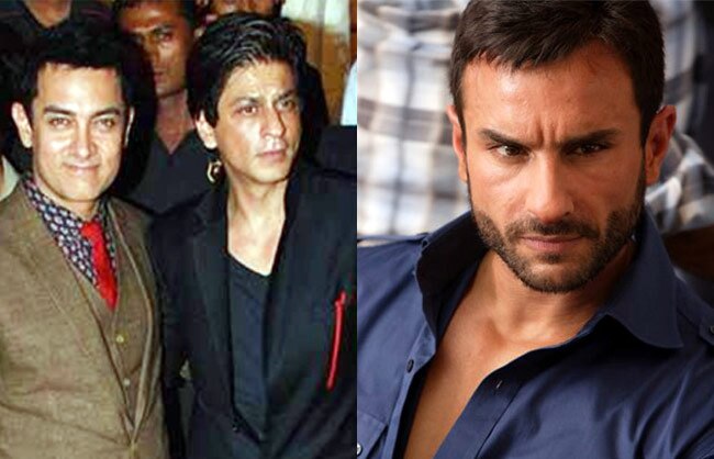 आमिर-शाहरुख और सैफ (फाइल फोटो)