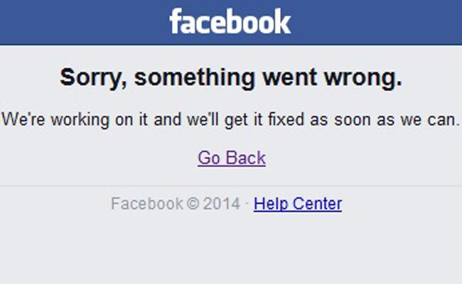 कुछ ऐसा नजर आ रहा था फेसबुक का पेज