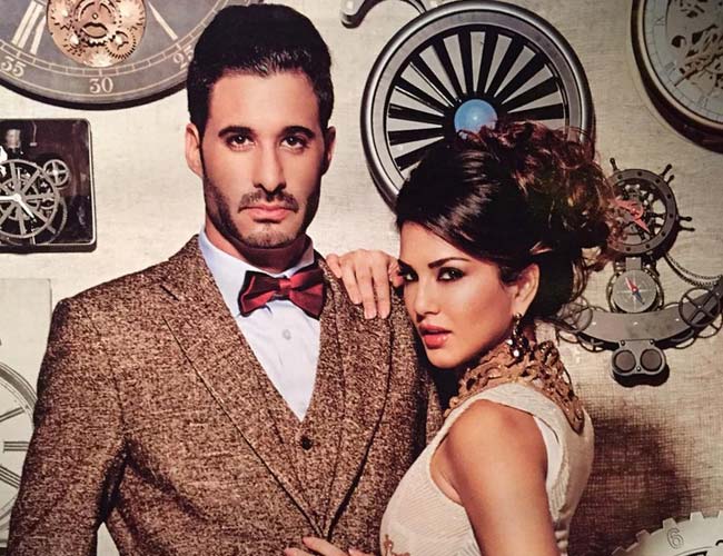 SUNNY LEONE WITH HUSBAND DANIEL WEBER