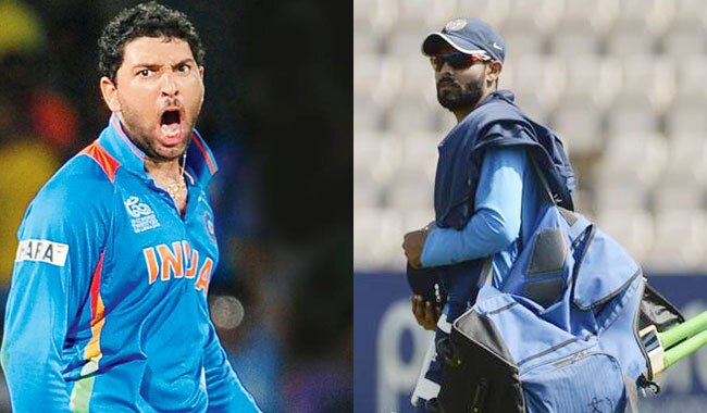 युवराज सिंह और रवींद्र जडेजा