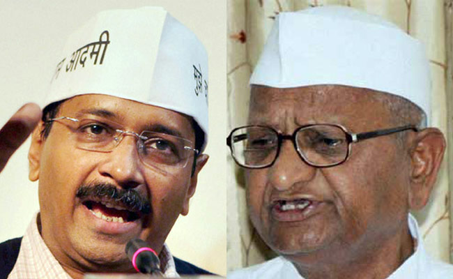 अरविंद केजरीवाल और अन्‍ना हजारे