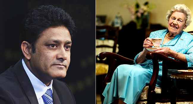 अनिल कुंबले और बेट्टी विल्सन