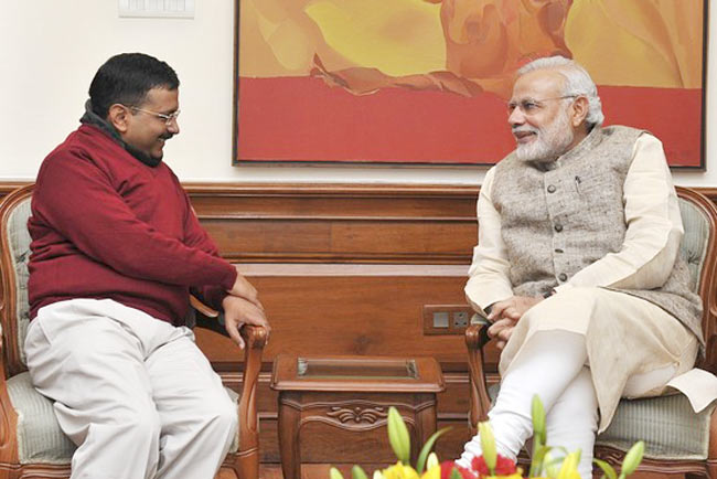 अरविंद केजरीवाल और नरेंद्र मोदी