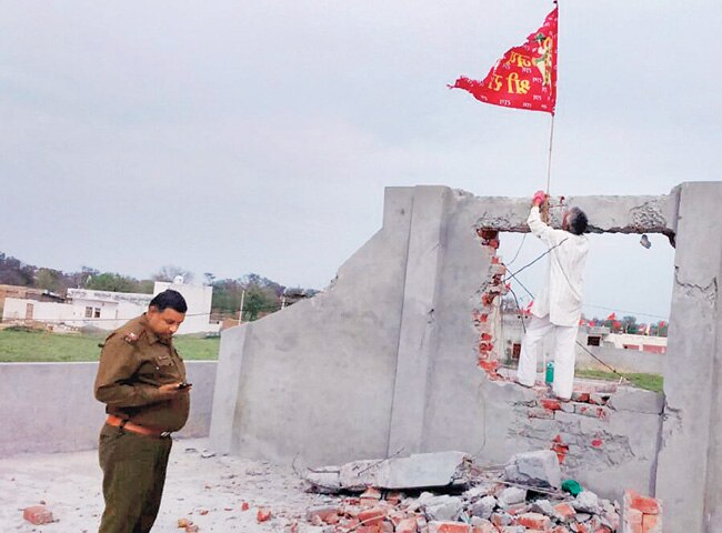 church vandalised in hisar