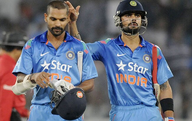 विराट कोहली और शिखर धवन की फाइल फोटो