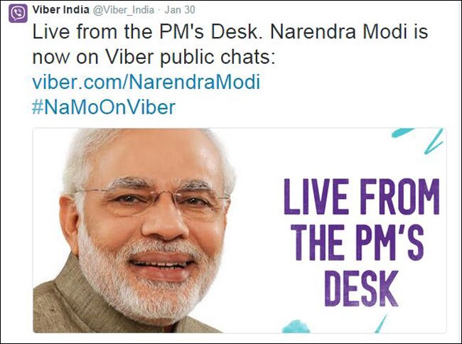 Modi on Viber