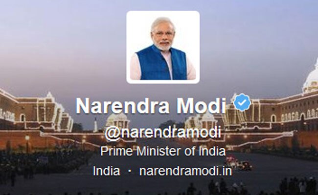 नरेंद्र मोदी का ट्विटर प्रोफाइल