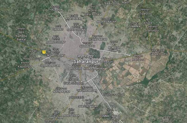 Map Saharanpur
