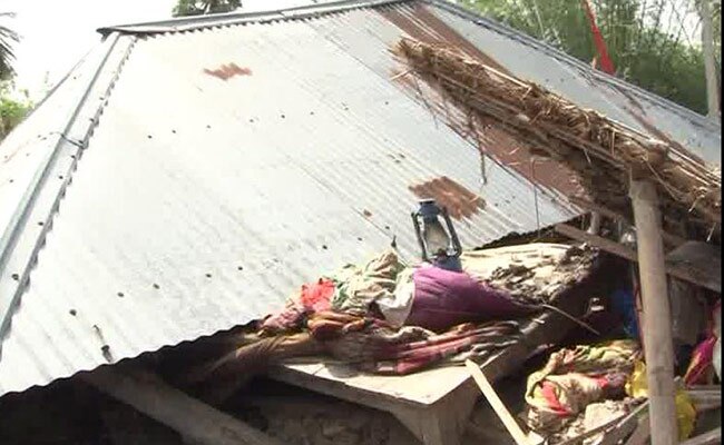 बिहार में तूफान के बाद का नजारा