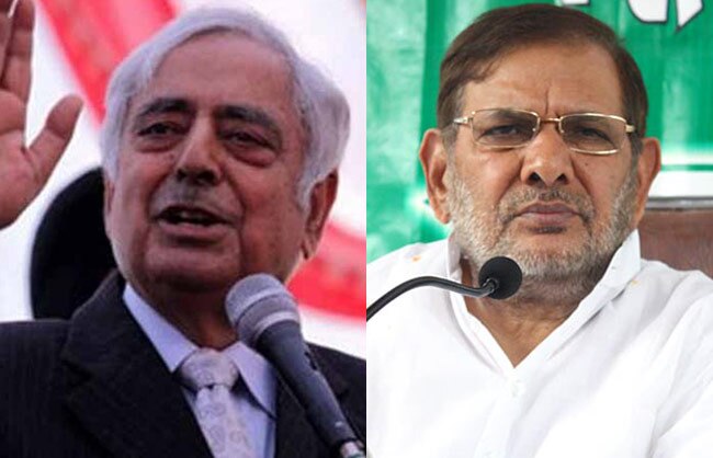 शरद यादव और मुफ्ती मोहम्मद सईद