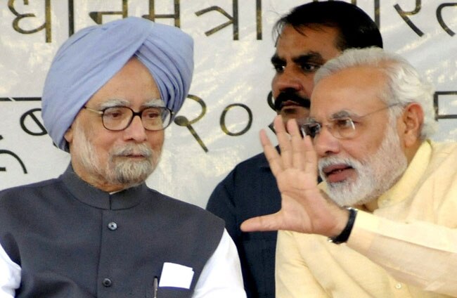 मनमोहन सिंह और नरेंद्र मोदी