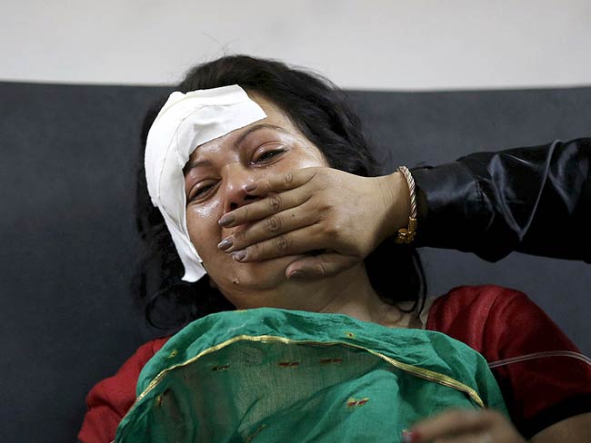 भूकंप से मची तबाही का मंजर