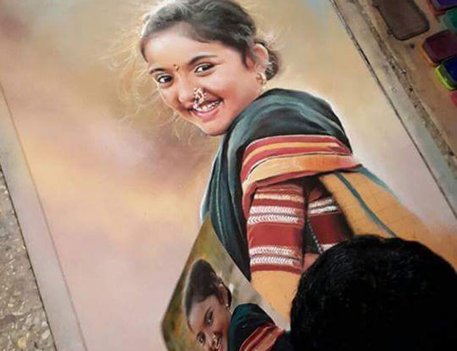 इतनी खूबसूरत रंगोली देखी है आपने?