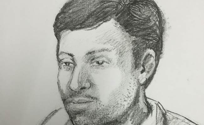 रेप के आरोपी का स्कैच