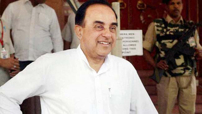 बीजेपी नेता सुब्रमण्यम स्वामी