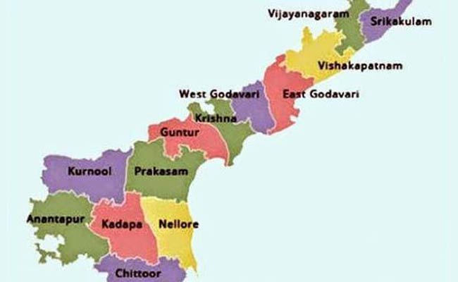 आंध्र प्रदेश का मानचित्र