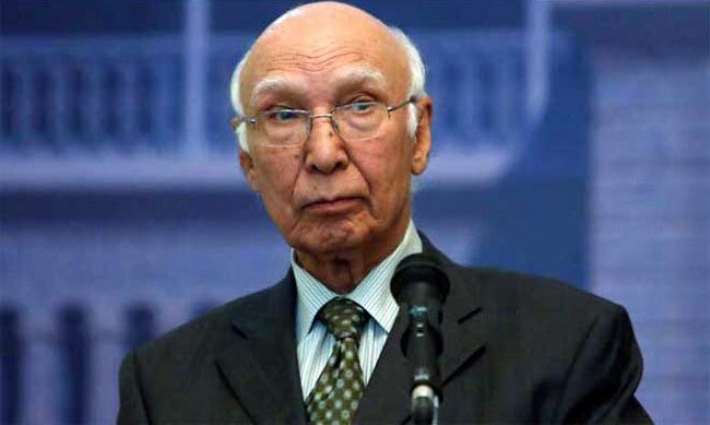 Sartaj Aziz (File Photo)