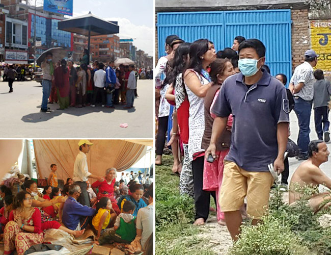 सोमवार नेपाल में भूकंप के सात झटके महसूस किए गए थे.