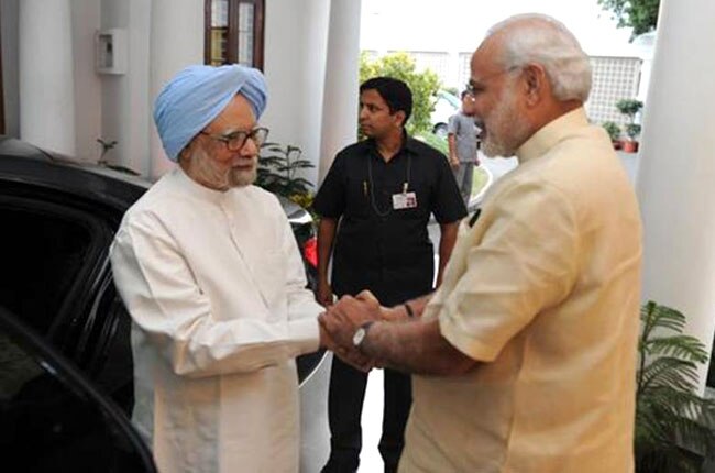 नरेंद्र मोदी और मनमोहन सिंह