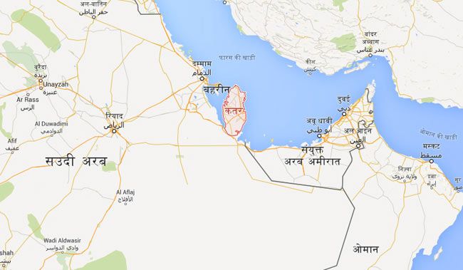 Qutar, Map