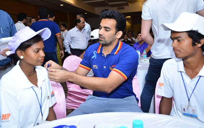 कार्यक्रम में पहुंचे जहीर खान