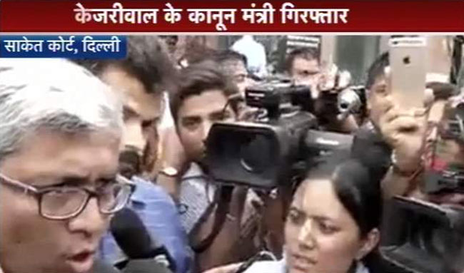 आप नेता जितेंद्र तोमर गिरफ्तार