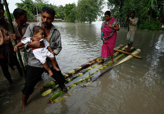 असम में बाढ़़ (फाइल फोटो)