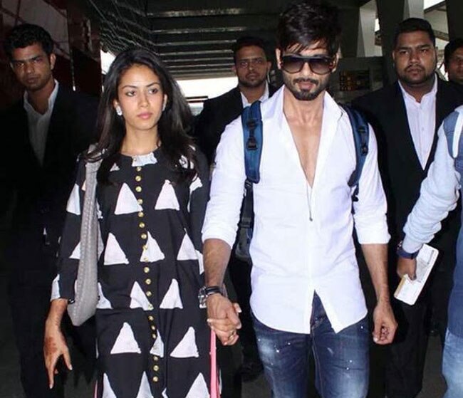 Shahid Kapoor and Mira Rajput