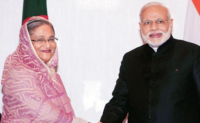Narendra Modi and sheikh Hasina