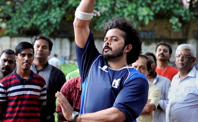 प्रैक्टिस करते श्रीसंत