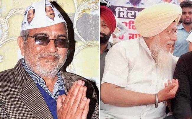 निलंबित AAP सांसद धर्मवीर गांधी और हरिंदर सिंह खालसा