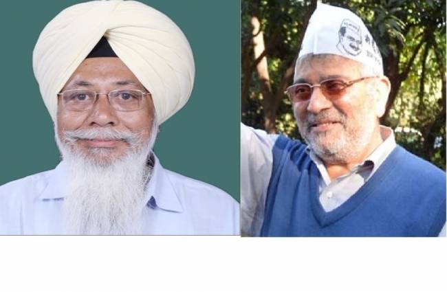 AAP सांसद धर्मवीर गांधी और हरिंदर खालसा