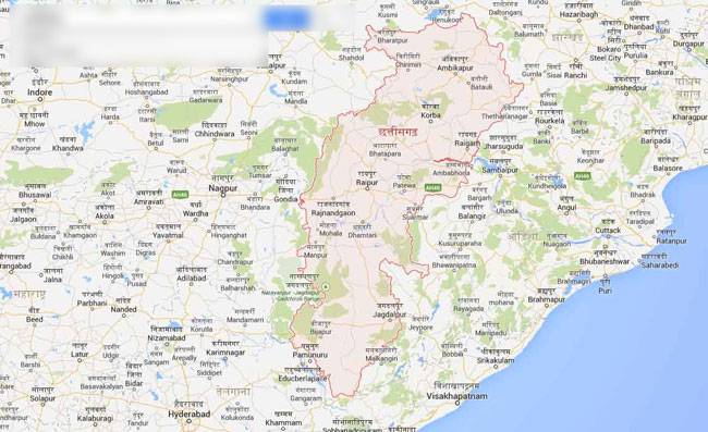 रायपुर का मैप