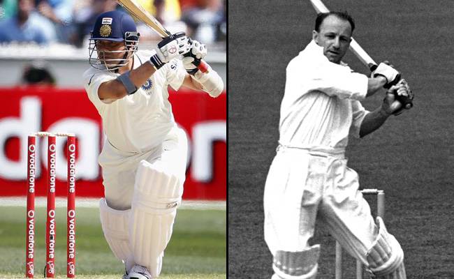 सचिन तेंदुलकर और डॉन ब्रेडमैन