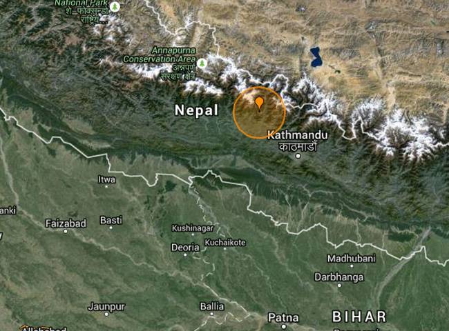 नेपाल में शनिवार को महसूस किए गए थे भूकंप के झटके