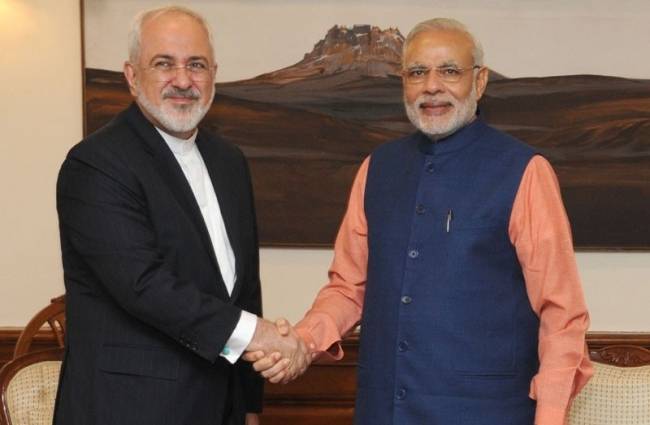 ईरान के विदेश मंत्री जावेद जारीफ और पीएम मोदी