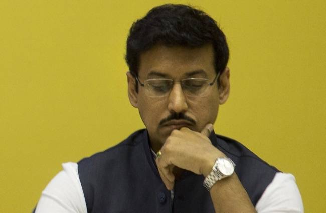 सूचना और प्रसारण राज्यमंत्री राज्यवर्धन सिंह राठौड़