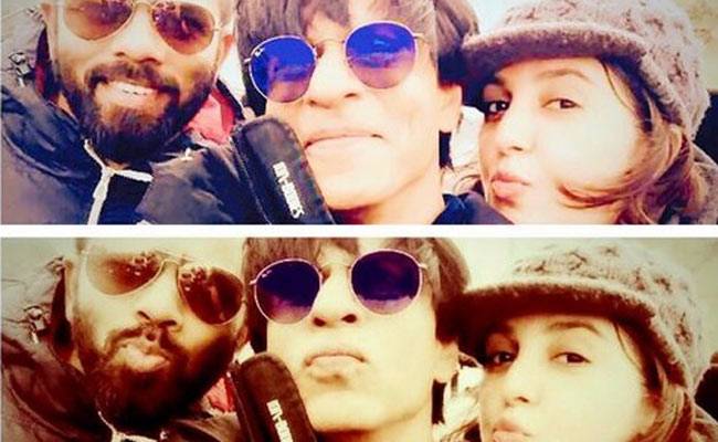 Rohit Shetty, Shahrukh Khan and Farah Khan