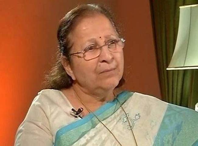 इंडिया टुडे टीवी के कार्यक्रम 'टू द प्वॉइंट' में सुमित्रा महाजन